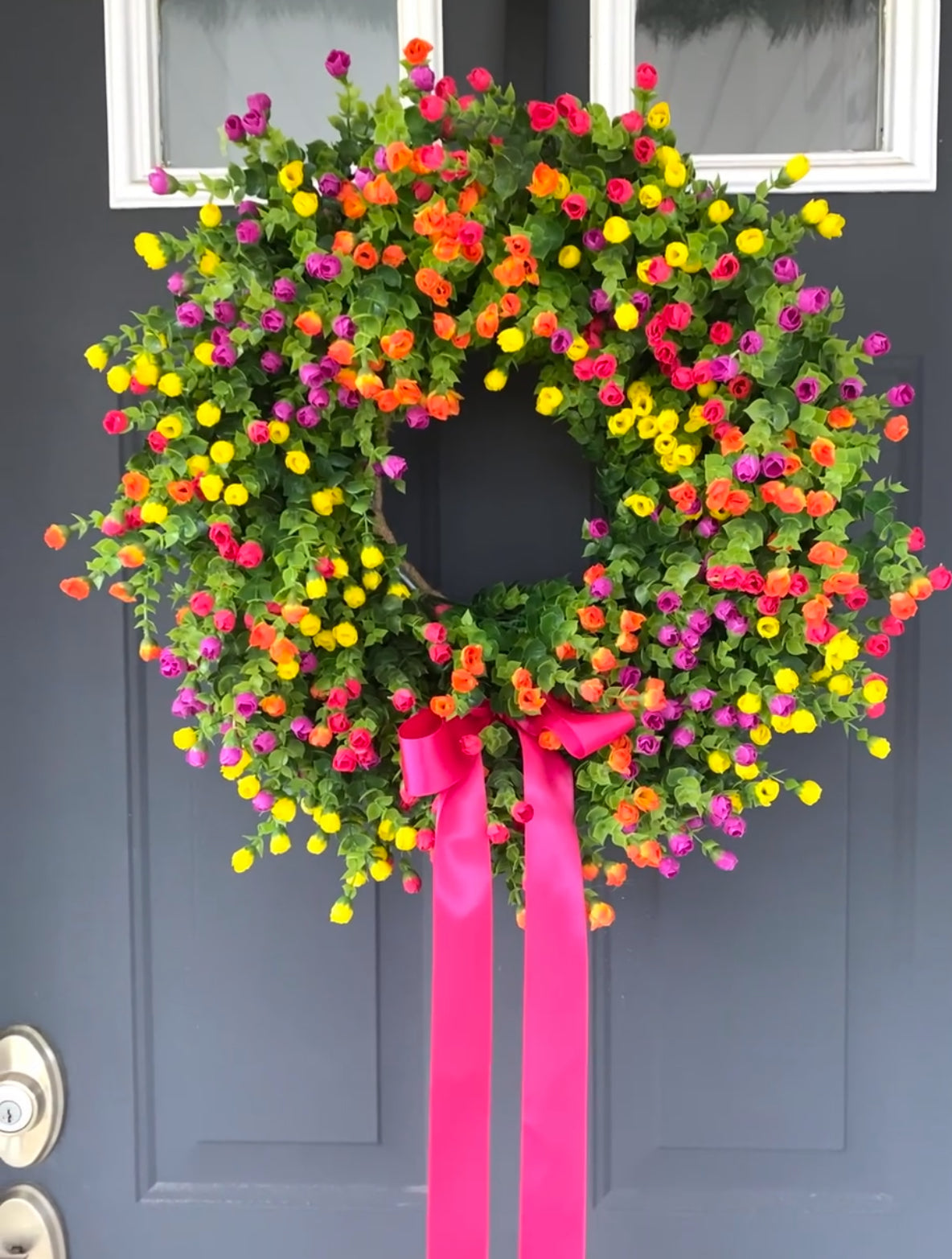 Multicolored Spring Summer Wreath