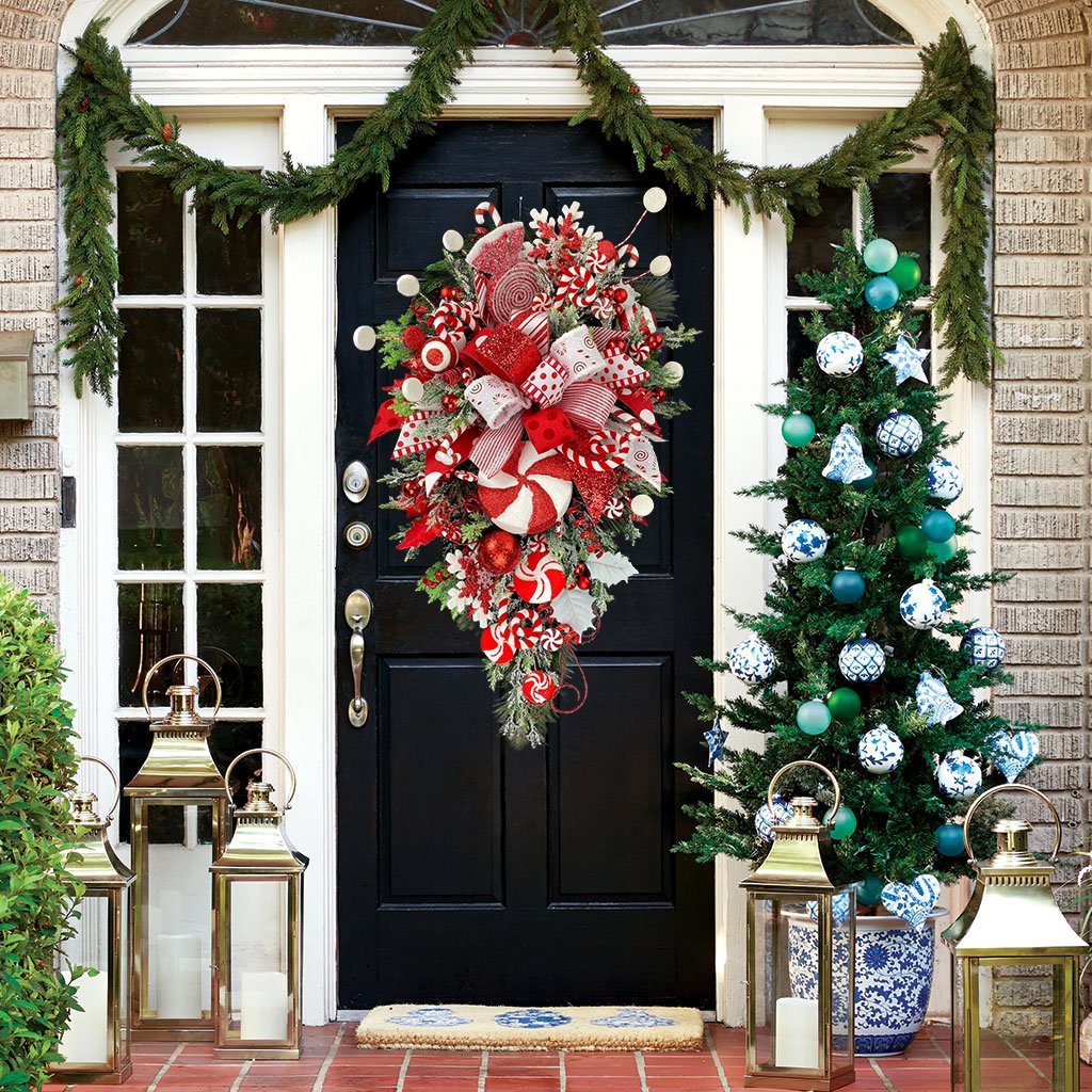 Candy Cane Christmas Wreath🍭