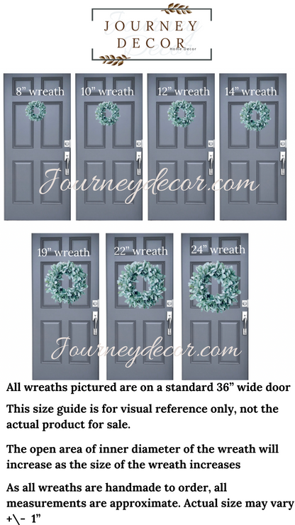 Eucalyptus and Lambs Ear Year Round Wreath