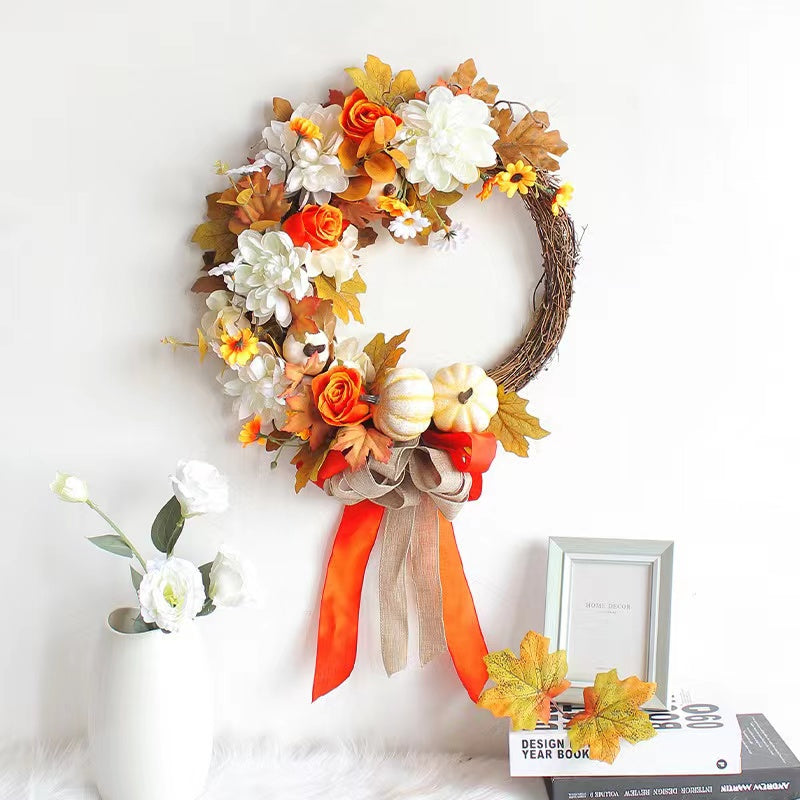 HandMade Craft Fall Home Decor Sunflower Wreath