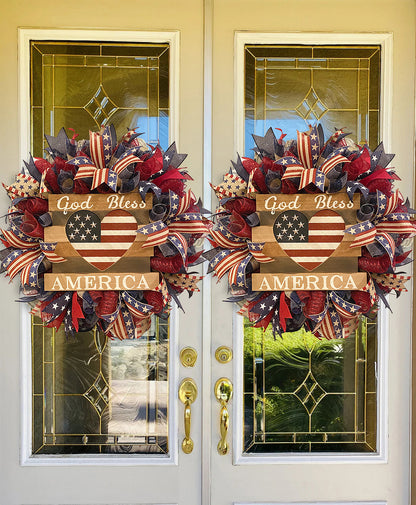 NEW Rustic Patriotic Door Wreath